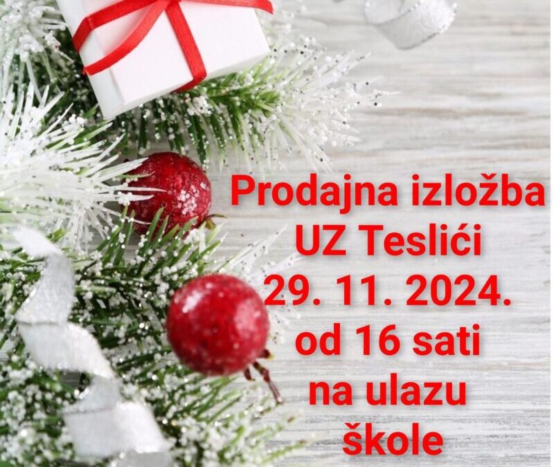 Prodajna izložba adventskih vijenaca