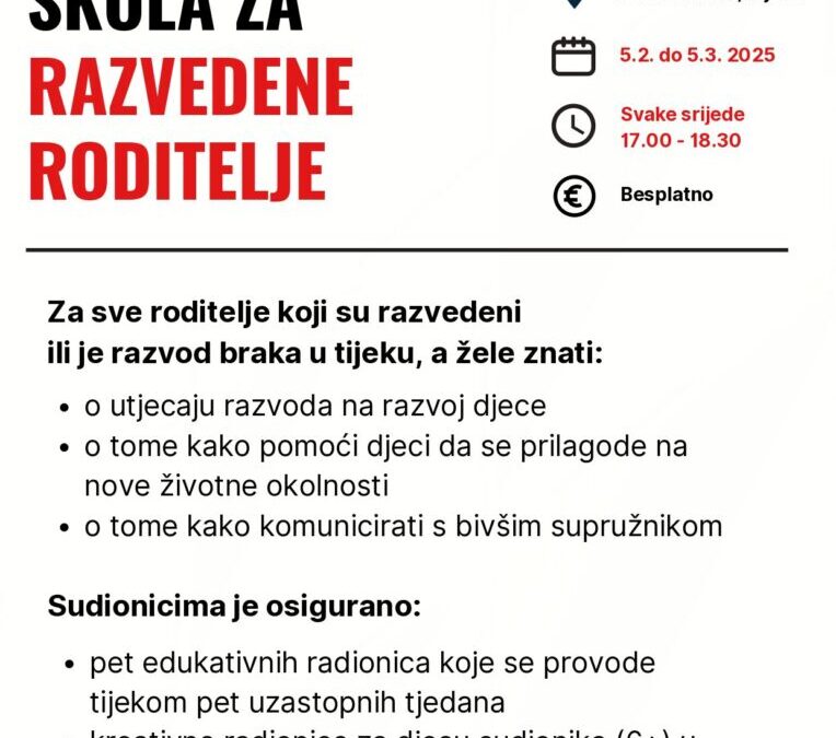 Novi ciklus Škole za razvedene roditelje