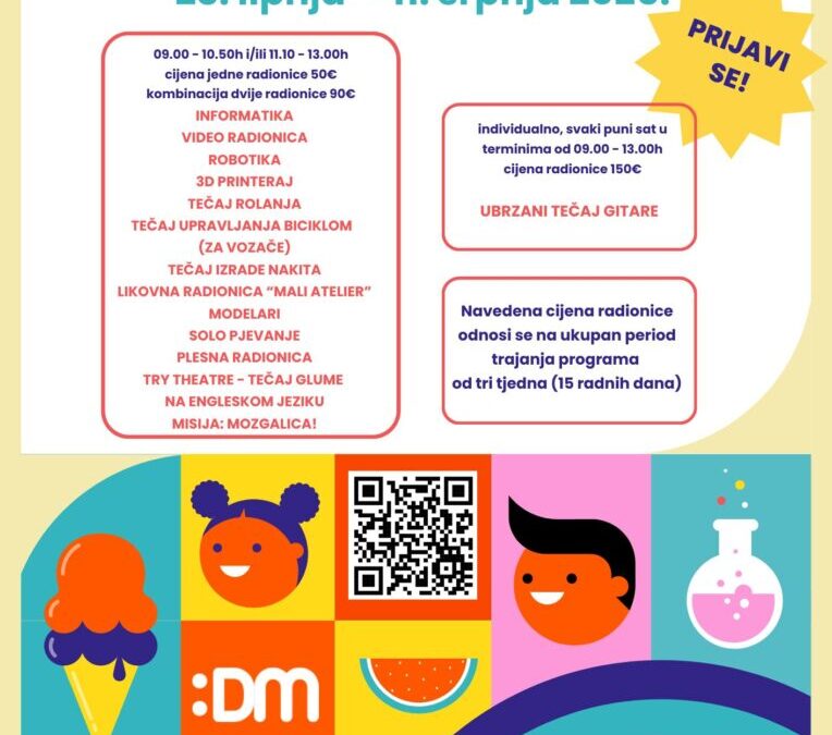 Ljetni praznici u Domu mladih