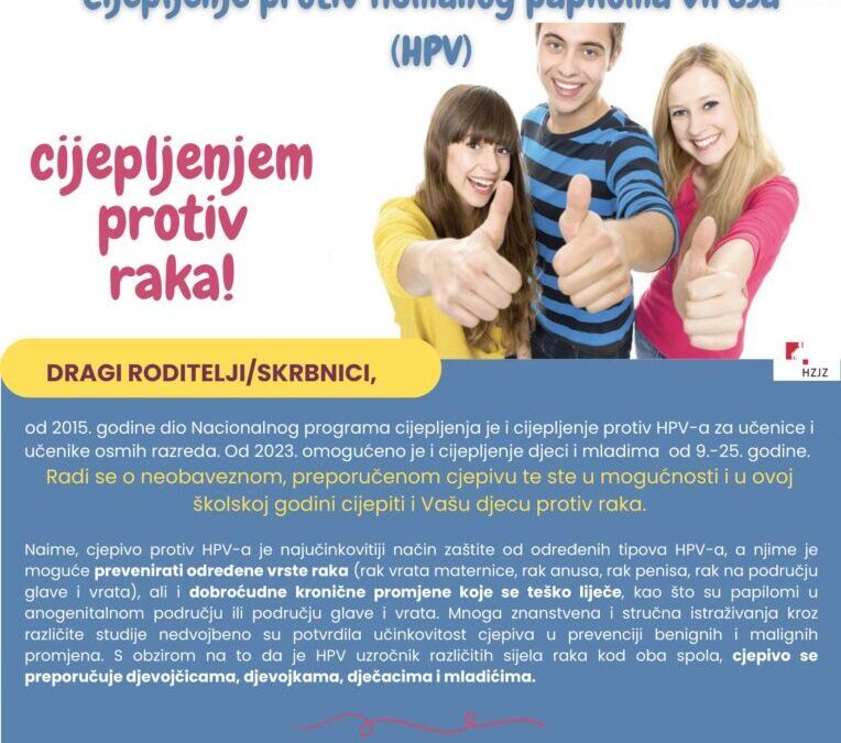 Cijepljenje protiv HPV-a