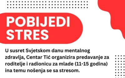Poziv na predavanje i radionicu „Pobijedi stres“