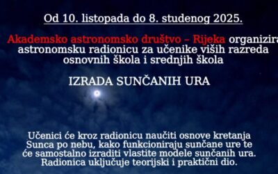 Poziv na radionicu „Izrada sunčanih ura“
