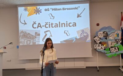 Učenica naše škole na 10. županijskoj ČA-čitalnici u Kastvu