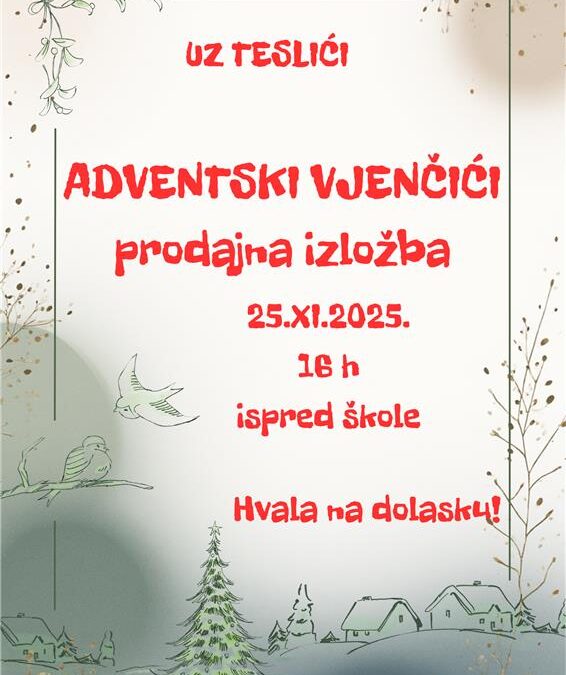 Poziv na prodajnu izložbu UZ „Teslići“