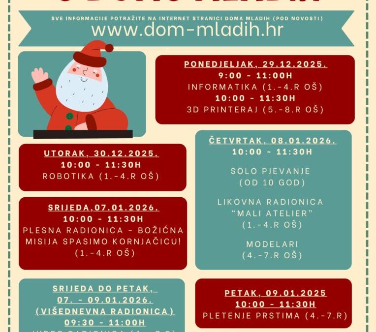 Zimske radionice u Domu mladih