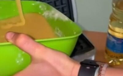 Božićni waffle za posljednji nastavni dan