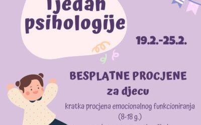 Besplatne psihološke procjene za djecu