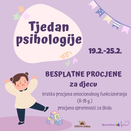 Besplatne psihološke procjene za djecu