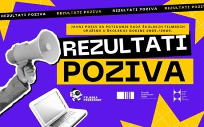 Financijska potpora na natječaju za poticanje rada školskih filmskih družina